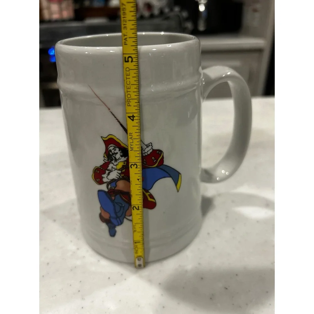 Captain Morgan Spiced Rum Beer Stein Ceramic Pirate Mascot Tankard Mug 5.5 Inch